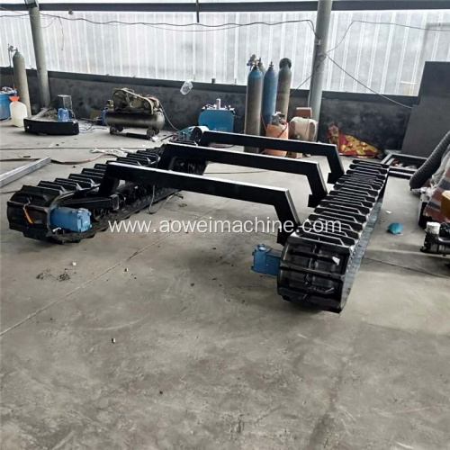 Compact Rubber Crawler Chassis Track Undercarriage For Lawn Mower Machinery